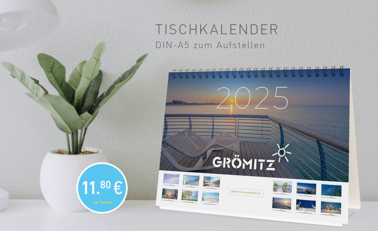 Grömitz A5 Tisch-Kalender 2025