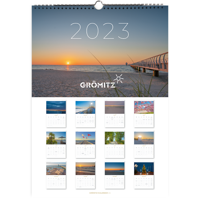 Grömitz A3 Wand-Kalender 2023