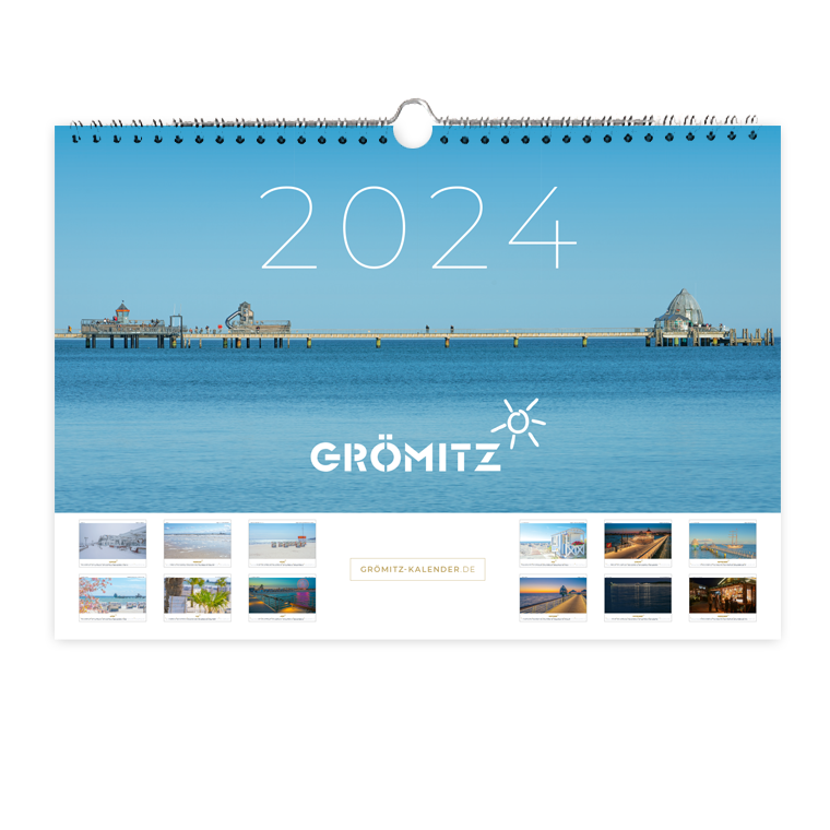 Grömitz A4 Wand-Kalender 2024