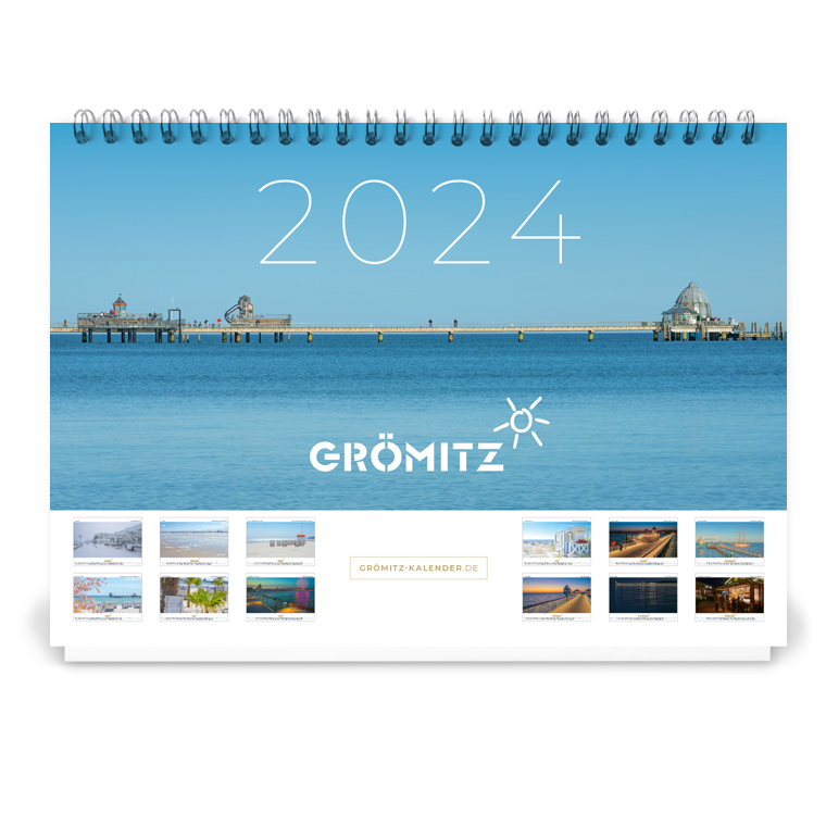 Grömitz A5 Tisch-Kalender 2024